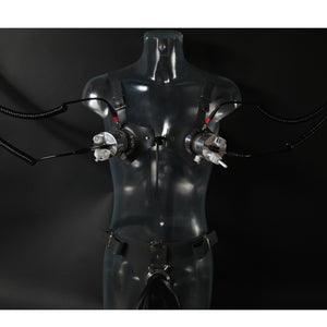 Lined Elecro-stim Nipple Cylinders and Harness